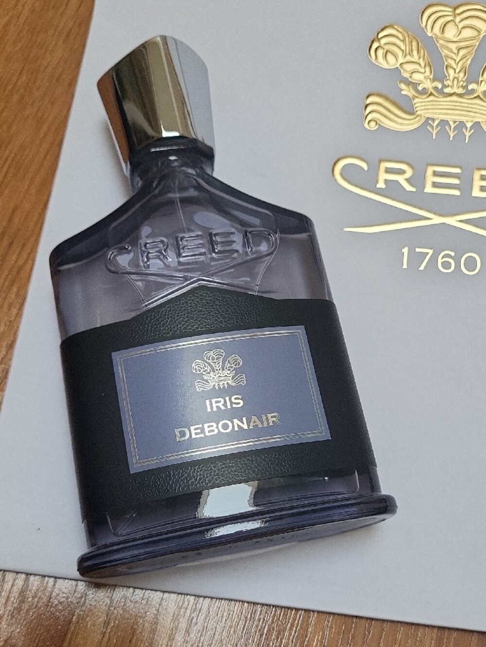 NWOT Premium Creed Iris Debonair Black and Gold Men Perfume